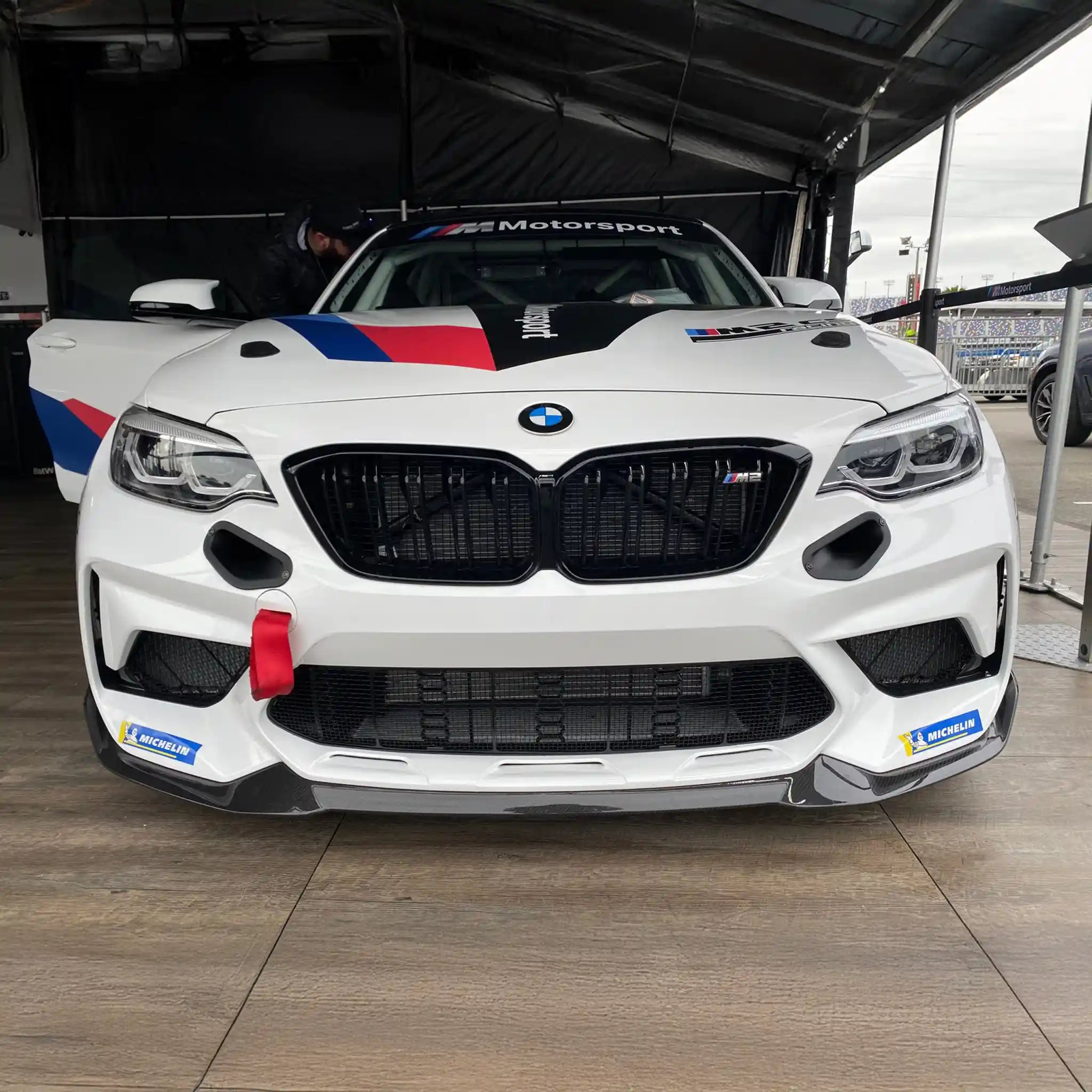 Photo of BMW Motorsport M2 CS Racing Brake Ducts installed to F87 BMW M2