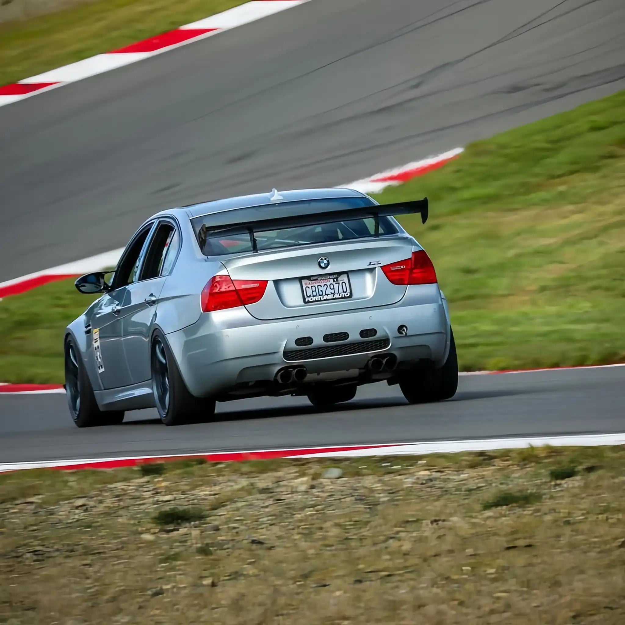 Photo of Ridgeline Motorsport High Mount for GT4 MK2 (V2010) Wing installed on BMW E90 M3