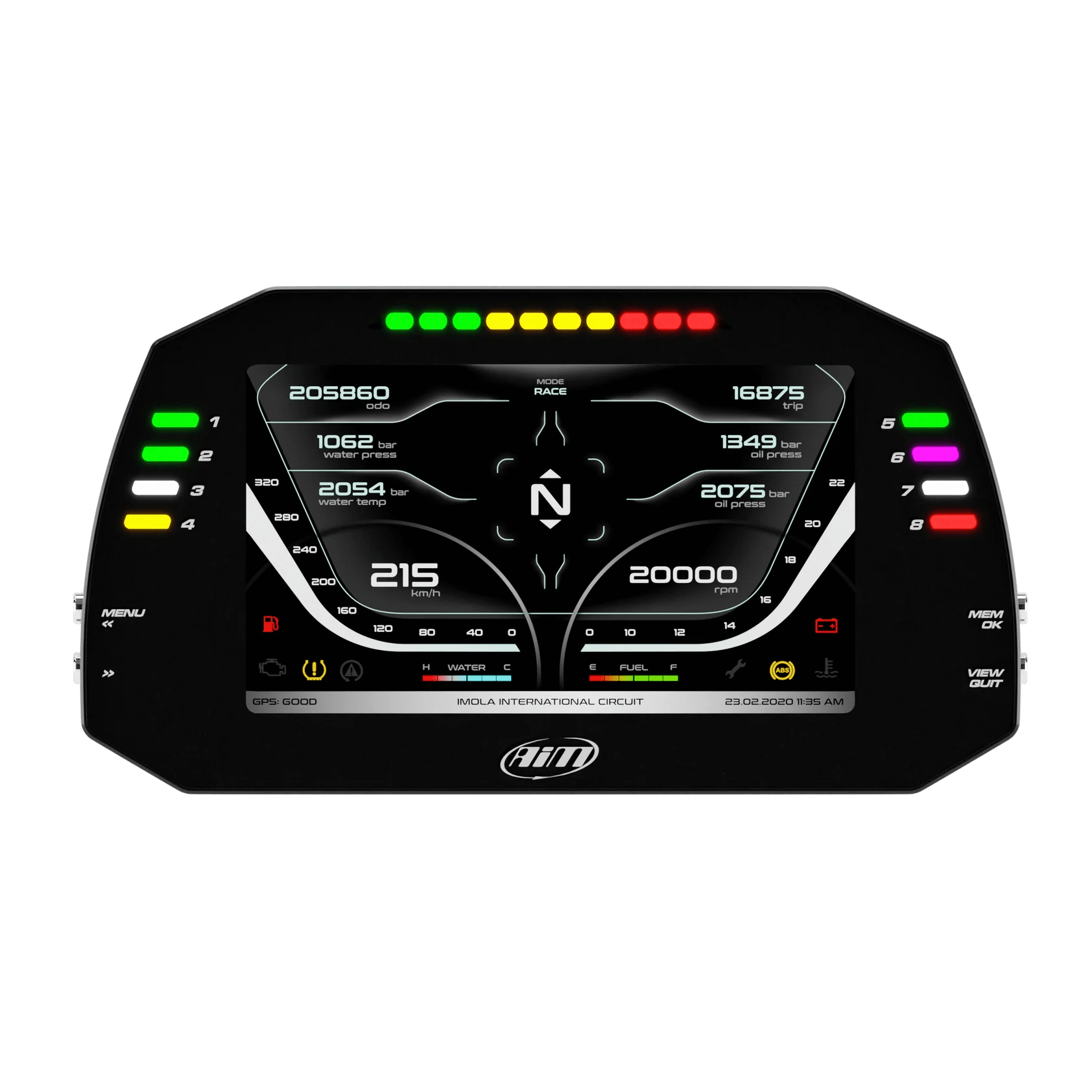 Aim MXG 1.3 Strada TFT Dash Display – 7" Colour Display - Clubsport Garage