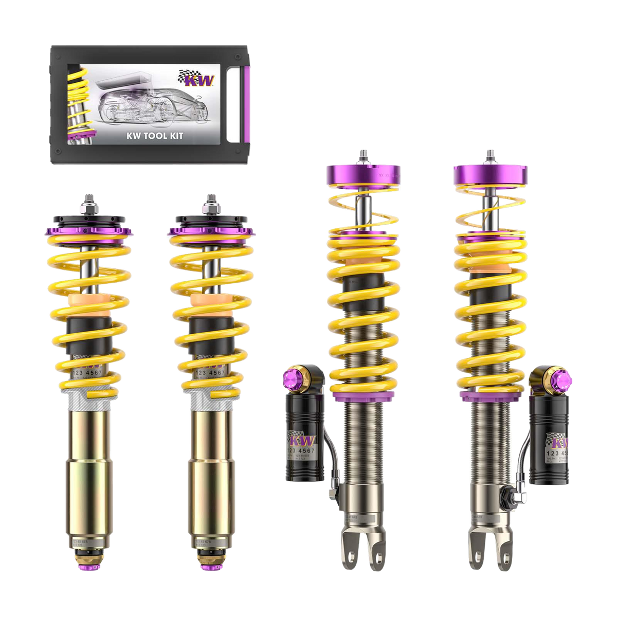 KW V4 coilovers – Porsche 992 Turbo; representative series image