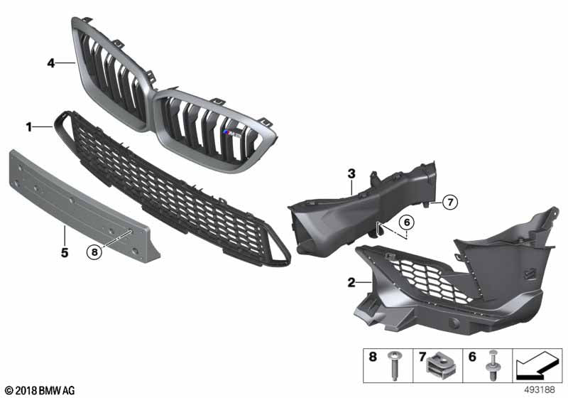 Genuine BMW M2C Lower Front Side Grill - Clubsport Garage