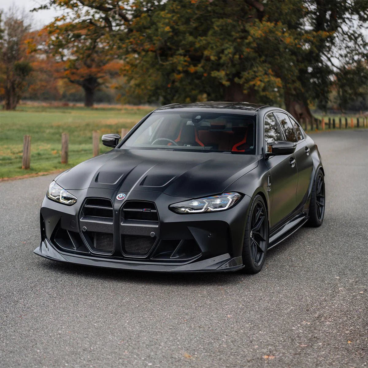 TRE PR - 1 Pre - preg Carbon Fibre Performance Front Splitter for BMW G80 M3 & G82 G83 M4 - Clubsport Garage