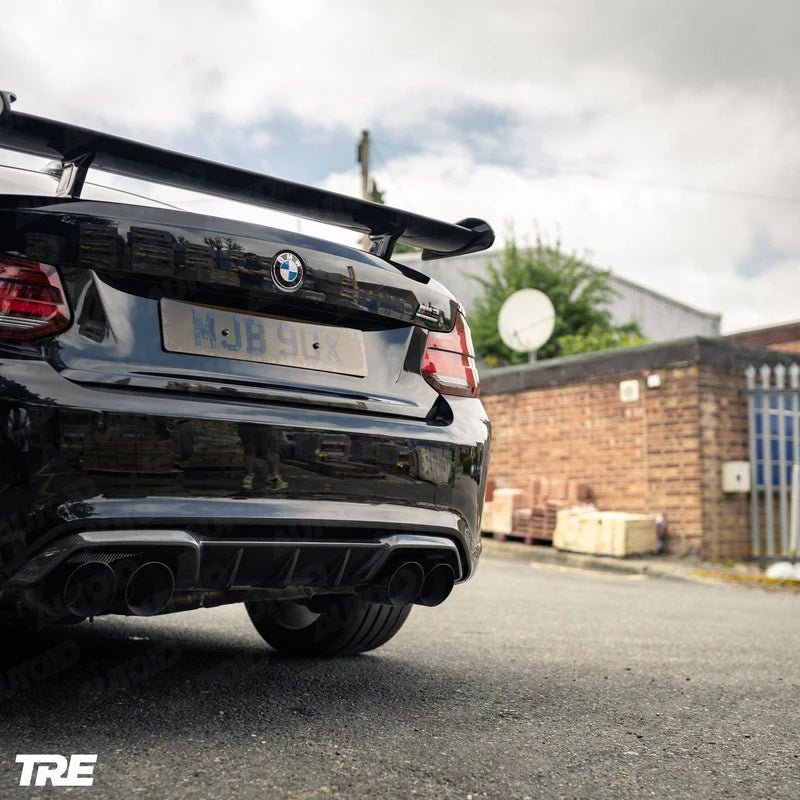 TRE Pre - Preg Carbon Fibre M Performance Style Rear Diffuser for BMW F87 M2 & M2 Competition - Clubsport Garage