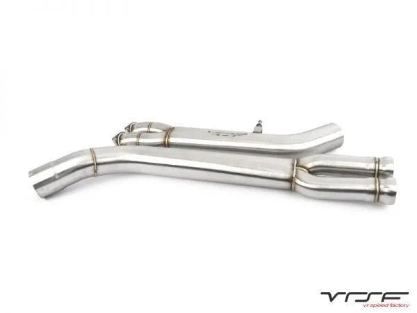 VRSF High Flow Single Mid - pipe Upgrade for BMW F80 M3 & F82 M4 - Clubsport Garage