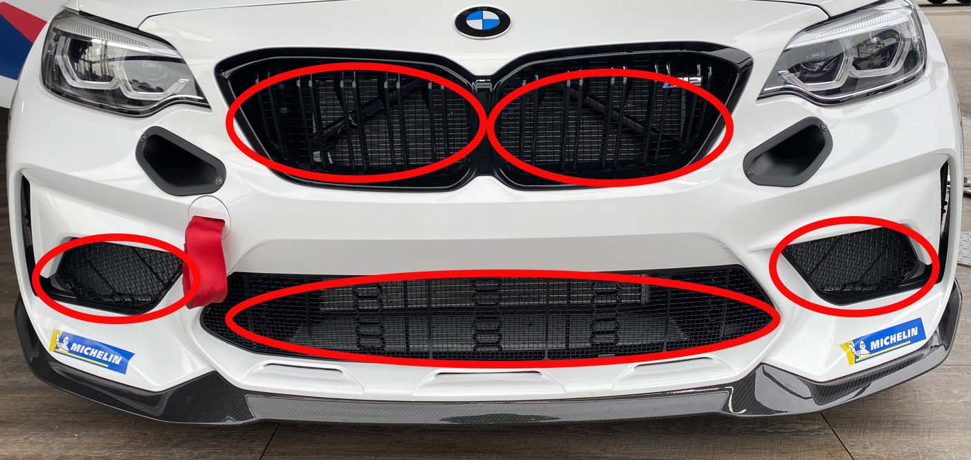 BMW Motorsport M2 CS Racing Front Grill Kit - Clubsport Garage