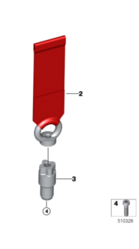 BMW Motorsport M2 CS Racing Tow Strap - Clubsport Garage