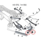 Diagram of Millway Motorsport Rear Trailing Arm Bushings BMW E9X M3/E82 1M installation location