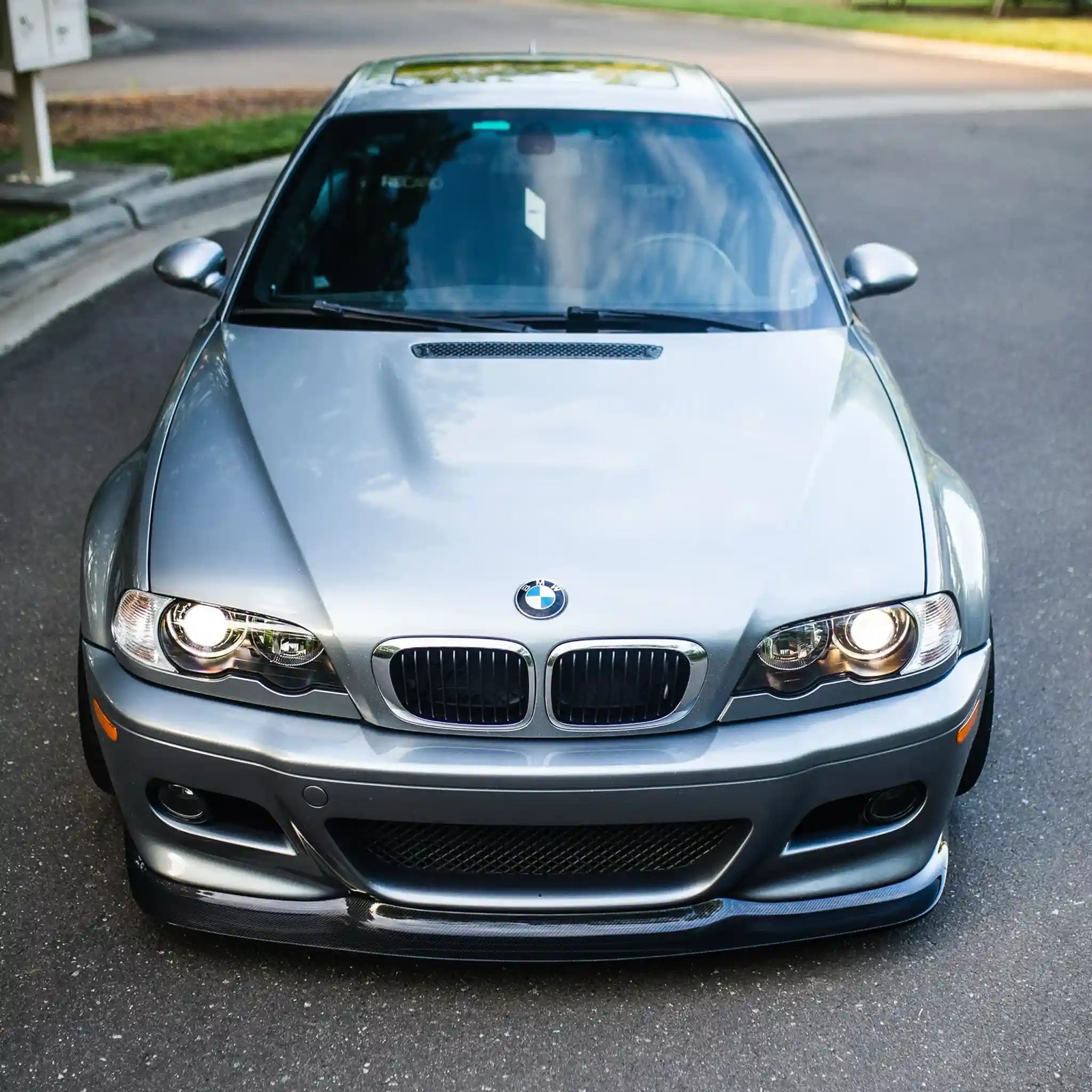 Photo of Ridgeline Motorsport E46 M3 GT4 Front Splitter installed to BMW E46 M3