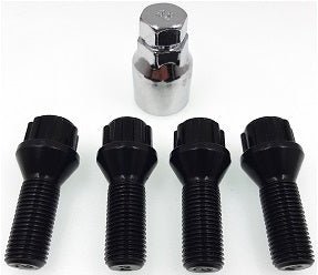Bimecc Locking Wheel Bolt Set M14x1.25 60 Degree Taper Black - Clubsport Garage