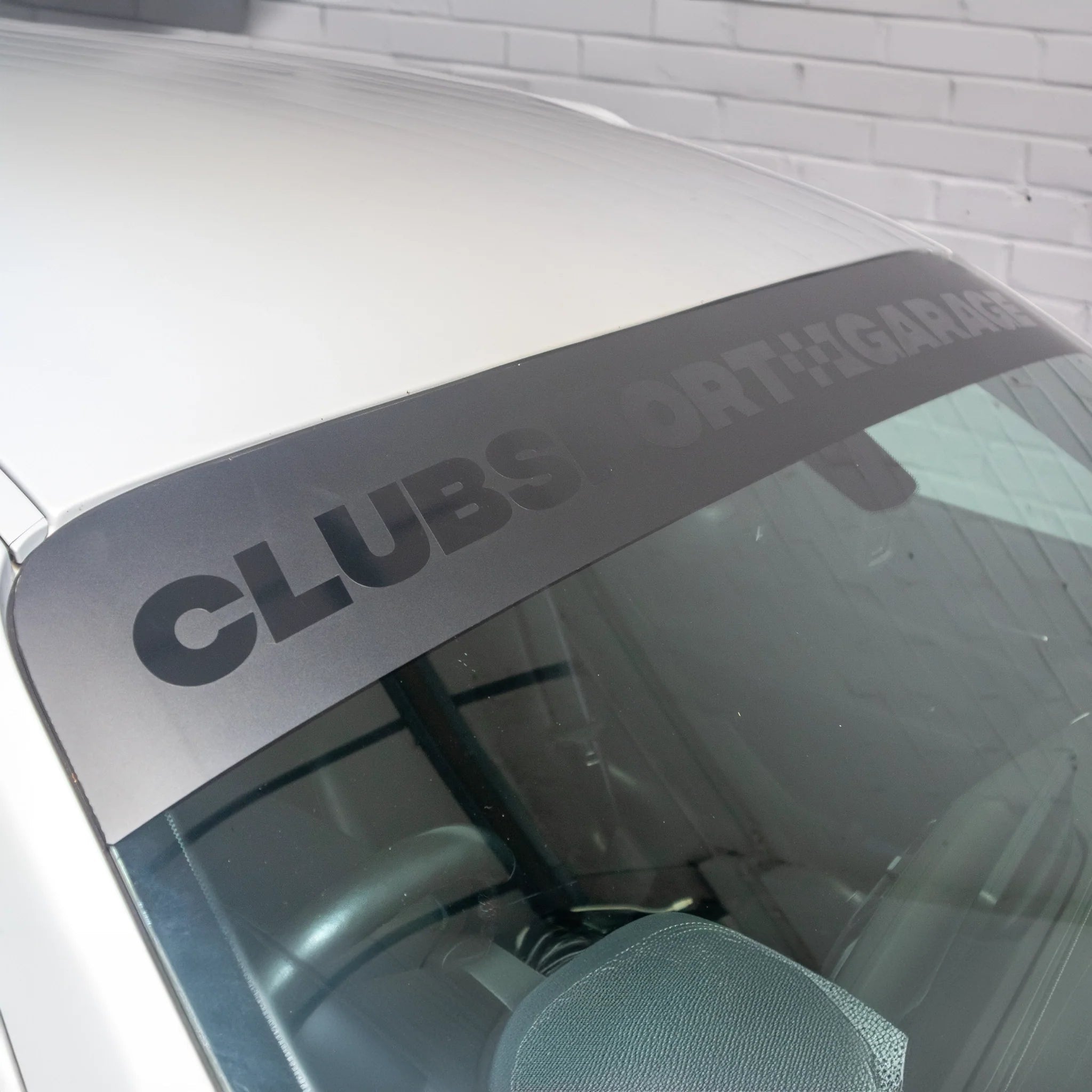 Clubsport Garage Signature Sunstrip Windscreen Banner - Clubsport Garage