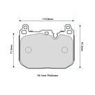 Ferodo DS1.11 Front Brake Pads BMW F Series M135I M140I M235I M240I M2 M3 M4 - Clubsport Garage