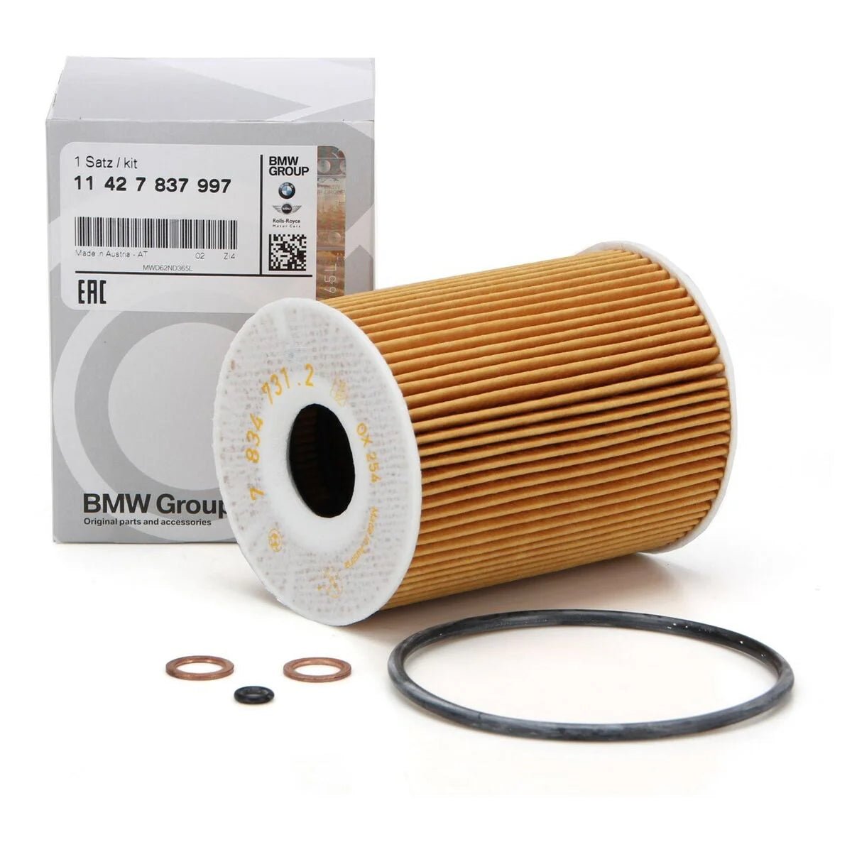 Genuine BMW Oil Filter 11427837997 S65 M3 E90 E92 - Clubsport Garage