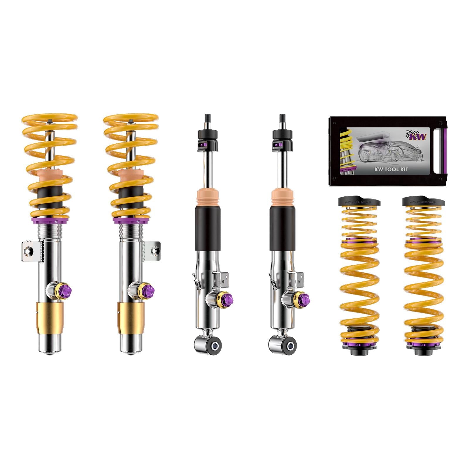 KW V4 (3 - way adjustable) Coilovers for BMW G80 M3 & G82 M4 RWD (Including deactivation for EDC) - Clubsport Garage