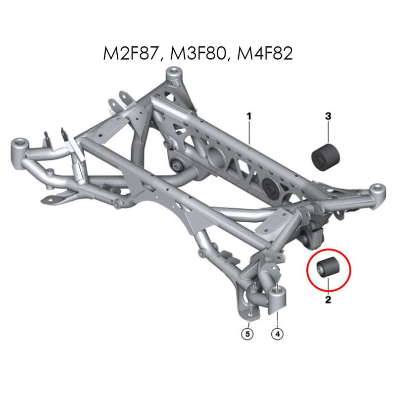 Millway Motorsport Rear Inner Lower Uniball Bushings BMW F8X & G8X M2/M3/M4 & E9X M3/E82 1M - Clubsport Garage