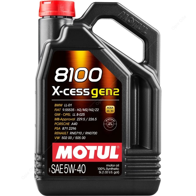 Motul 8100 X-cess gen2 5W-40 - Clubsport Garage