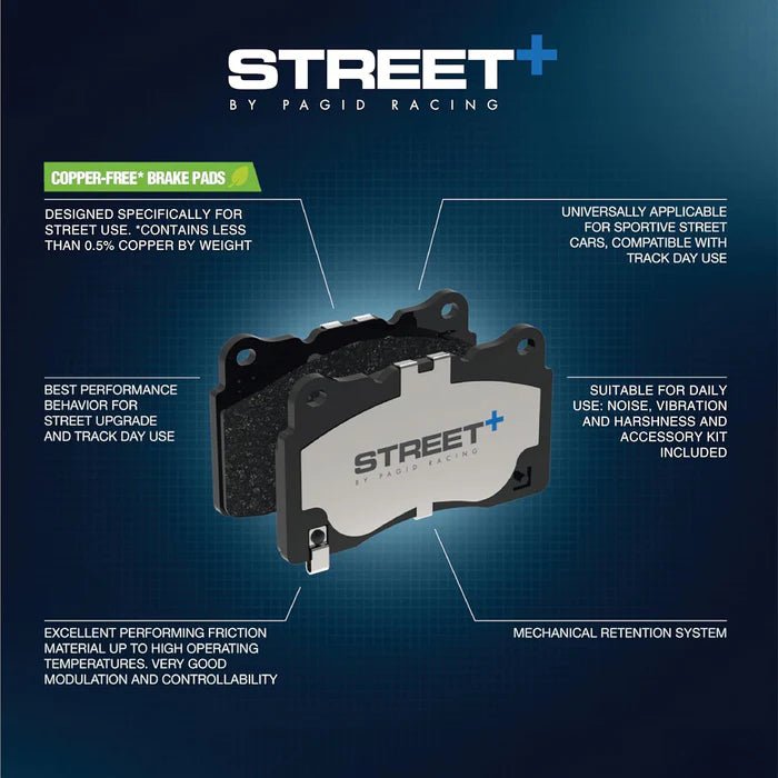 Pagid Street+ Rear Brake Pads – BMW F Series M2, M3, M4 & M - Lite - Clubsport Garage