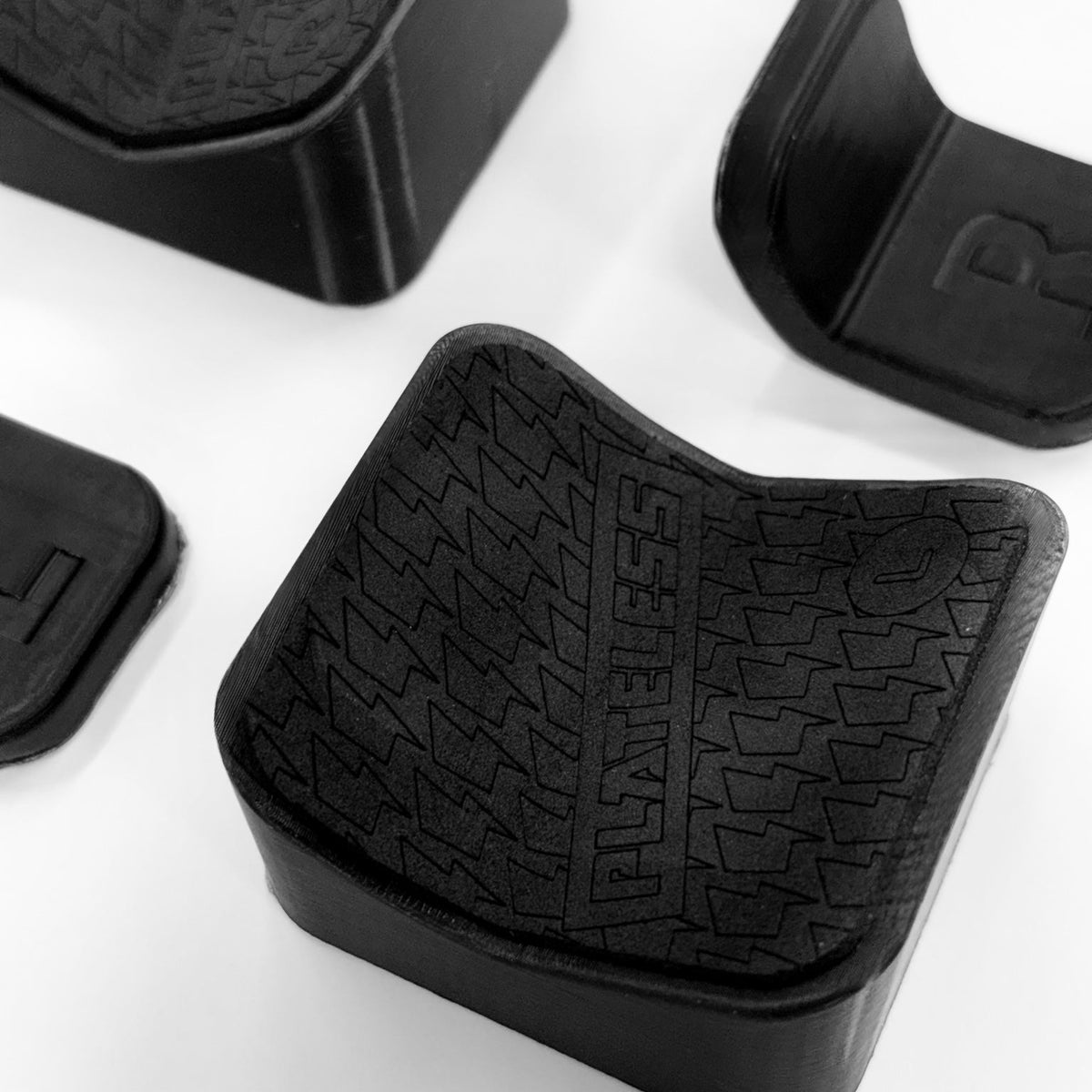 Close-up of Plateless BMW G87 M2 front number plate mounting pads
