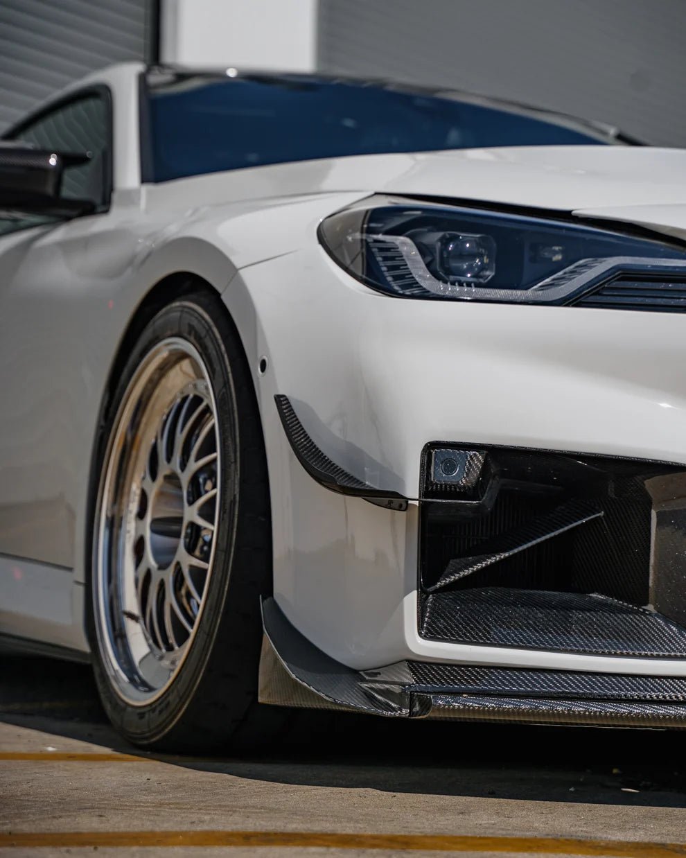 Ridgeline Motorsport Clubsport Adjustable Carbon Fibre Front Splitter Kit – BMW G87 M2 - Clubsport Garage