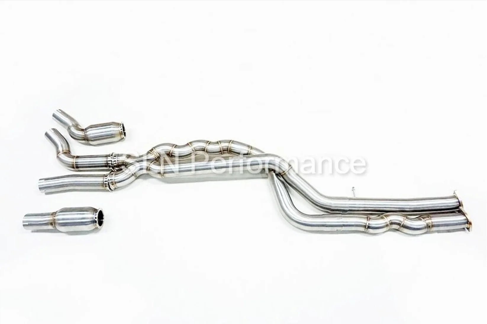 SLN S55 Equal Length Mid Pipe with Under - Brace for BMW F87 M2 Competition - Clubsport Garage