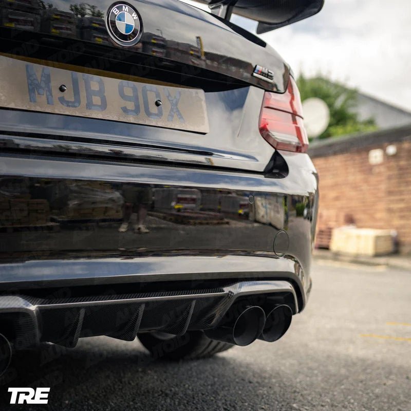TRE Pre - Preg Carbon Fibre M Performance Style Rear Diffuser for BMW F87 M2 & M2 Competition - Clubsport Garage