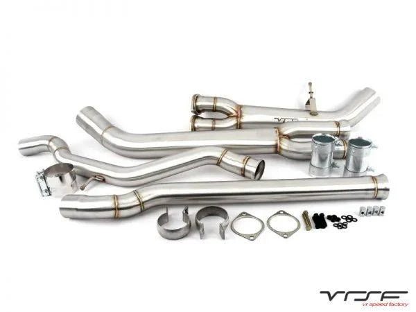 VRSF High Flow Single Mid - pipe Upgrade for BMW F80 M3 & F82 M4 - Clubsport Garage