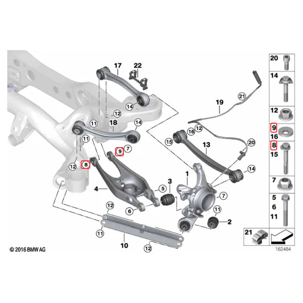XC3 Engineering BMW E9X Rear Camber Lockout Kit - Clubsport Garage