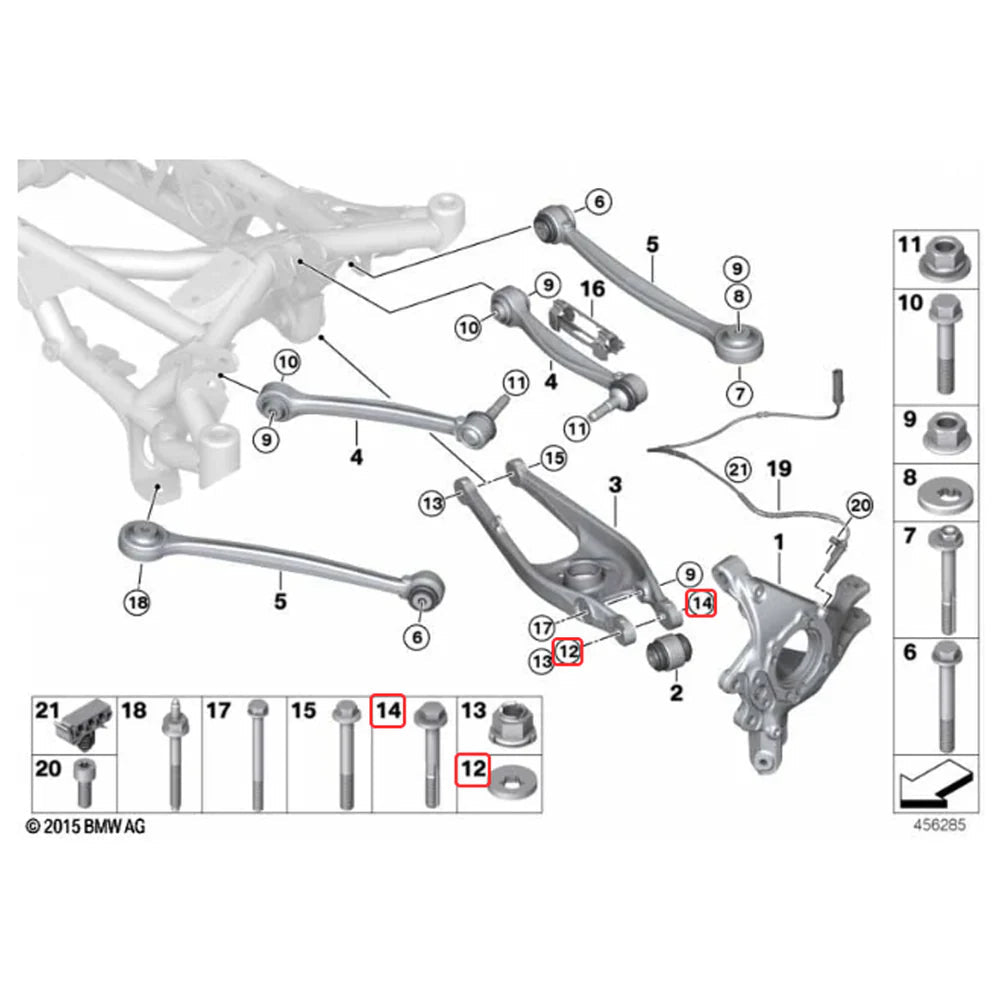 XC3 Engineering BMW F8X G8X Rear Camber Lockout Kit - Clubsport Garage