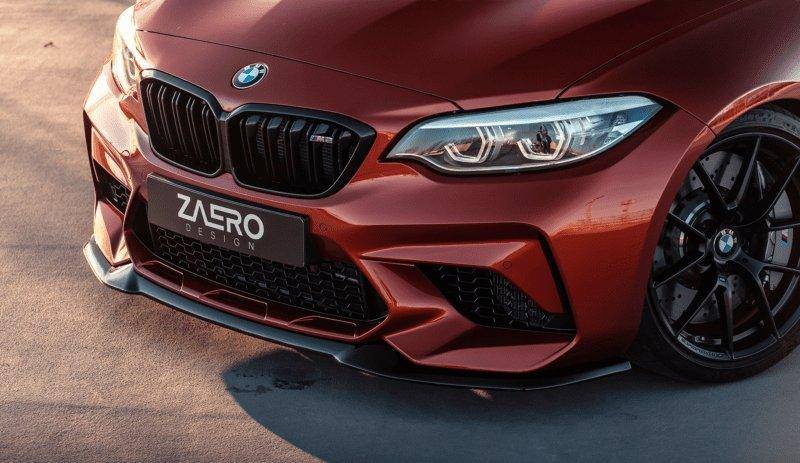 Zaero Design F87 M2 Competition EVO - S Gloss Black Front Splitter - Clubsport Garage